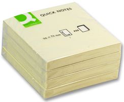 KF01346 - 76x76mm Quick Sticky Note Cube - Yellow