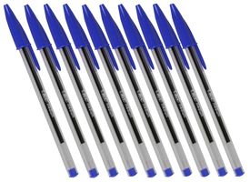 830863 - Medium Tip Cristal Ballpoint Pens, Blue 10 Pack