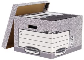 01810-FF - Bankers File Storage Box 387x294x445mm - Grey