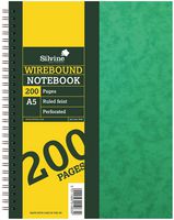 SPA5 - A5 Hardcover Spiral Bound Lined Notebook - 200 Pages