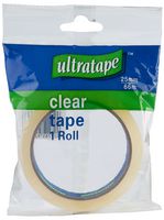 RT03262566 - Clear Tape, 25mm x 66m, Retail Packed