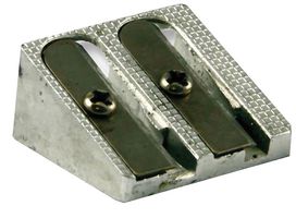 W2138362 - Metal Pencil Sharpener, Twin Holes