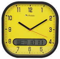 1614Y - High Contrast Day-Date Wall Clock