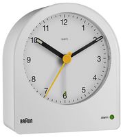 BC22W - BC22 Braun Classic Analogue Alarm Clock, White