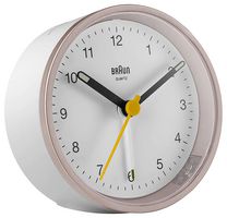 BC12PW - BC12 Classic Alarm Clock, White and Pink