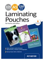 LPA5150100 - A5 150 Micron Laminating Pouches, Pack of 100
