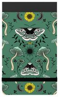 190MM1 - Elasticated Lined Pocket Notebook, 160 Pages, White and Green