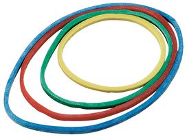 351100 - Rubber Bands, Assorted Colours and Sizes, Box of 50