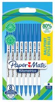 2187679 - Kilometrico Medium Tip Ballpoint Pens, Black 8 Pack