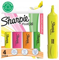 2190473 - Fluo XL Highlighter Pens, Assorted 4 pack