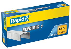 24867800 - 66/6mm Galvanised Strong Staples for Electric Staplers, 5000 Pack