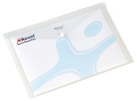 16129WH - A4 Document Wallet, 5 Pack Clear
