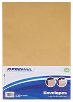 D3435286 - C4 Peel & Seal Envelopes, Manilla 10 Pack