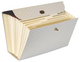 EXPCABOXDGHB - A4 19 Pocket Expanding File, Geometric