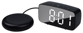 2300 - Big Digit Alarm Clock with Vibration Pad, Black