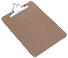 1402 - A5 Heavy Duty Hardboard Clipboard, Brown