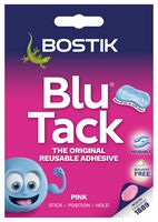 30605530 - Blu Tack Handy Reusable Adhesive Putty - Pink, 45g