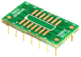 PA0003C - Compact Series SOIC-14 to DIP-14 SMT Adaptor, 1.27mm Pitch