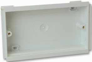 VTS/7025 WHI - 2 Gang Dado Trunking Back Box, 25mm