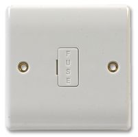 855 - 13A Unswitched Fused Spur + Flex Outlet, White
