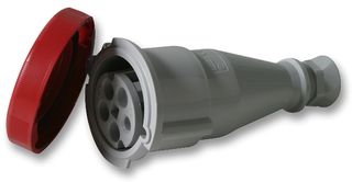 PEW3265PVA - 32A, 415V, Cable Mount CEE Socket, 3P+N+E, Red, IP67