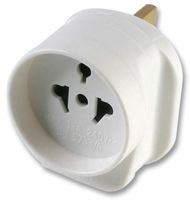 PE01128 - Visitor to UK Travel Adaptor Plug, White