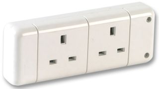 PELB1508 - 2 Gang Extension Socket, White