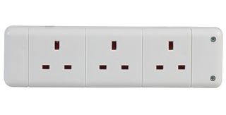 PELB1530 - 3 Gang Extension Socket, White