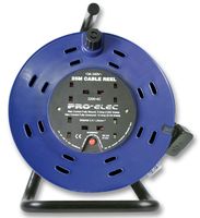 PELB1597 - 4 Gang Mains Extension Cable Reel, 25m
