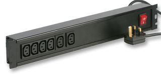 VIEC/6 - 6 Way IEC C13 PDU with 13A Plug - Vertical Rack Mount