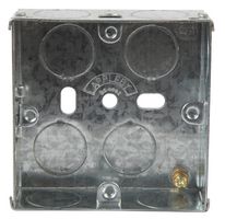PELB1618 - Single Metal Back Box, 35mm