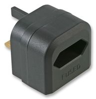 BCA-BK-3A - European to UK Converter Plug, 3A, Black