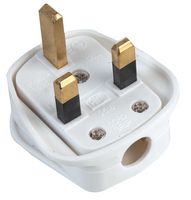 PELB1653 - UK Mains Plug with 5A Fuse, White