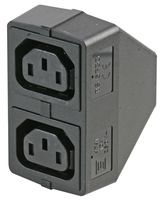 R4741.0000 - Shuttered IEC C13 Outlet (F), Twinbloc Adaptor