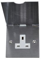 PELB1695 - 13A Single Floor Socket, Stainless Steel