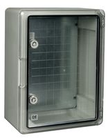 DED011 - IP65 ABS Wall Mount Enclosure with Transparent Door - 300x200x130mm