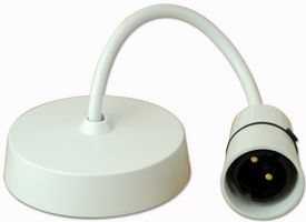 3450 - Lamp Holder 6 Inch Low Energy Pendant Set, White