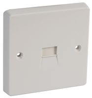 7284 - 1 Gang Secondary Telephone Socket Outlet, 86x86mnm (WxH)