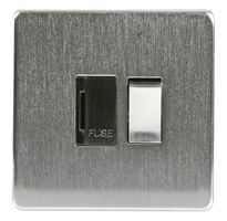 7832/SC - 13A Switched Fused Spur, Satin Chrome