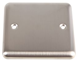 VX9991SS - 1 Gang Brushed Stainless Steel Blanking Plate