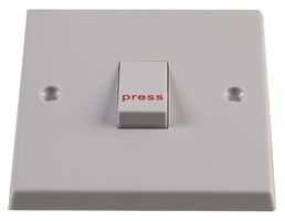 VX1000/P - 1G 1 Way Retractive Switch marked "Press"