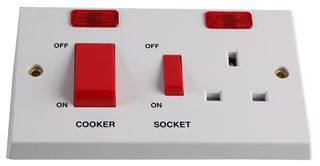 VX9700 - 45A Cooker Switch with 13A Socket
