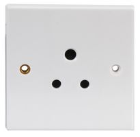 PELB1758 - 1 Gang 5A Round Pin Mains Socket, Unswitched