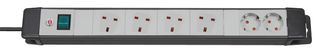 1156053024 - Premium Line Technics 6 Way (4x 13A + 2x Euro) Extension Lead, 3m