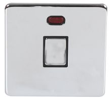 PELB1849 - Polished Chrome Double-Pole Switch 20A