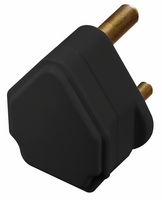 PT5B - Black 5A Round Pin UK Mains Plug - BS546