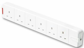 SXG - 6 Way Rewireable Trailing Mains Socket