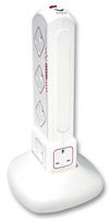 SRGTOW101-MP - 10 Way Surge Protected Extension Lead, 1m