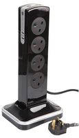 SRGTOWSU82PB-MP - 8 Gang Surge Protected Extension Tower with 2x USB, 2m Lead