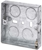 WA092 - Steel Back Box, 1-Gang, 16mm (D)